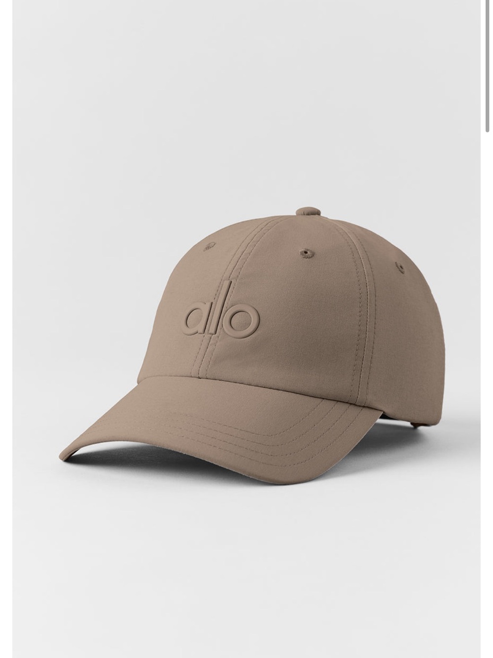 ALO Yoga Neutral Beige Logo Cap